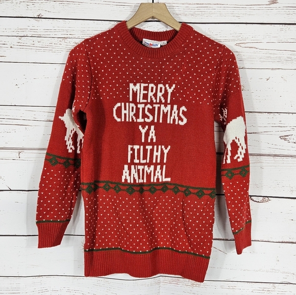 Home Alone Filthy Animal Christmas Sweater - Picture 2 of 6